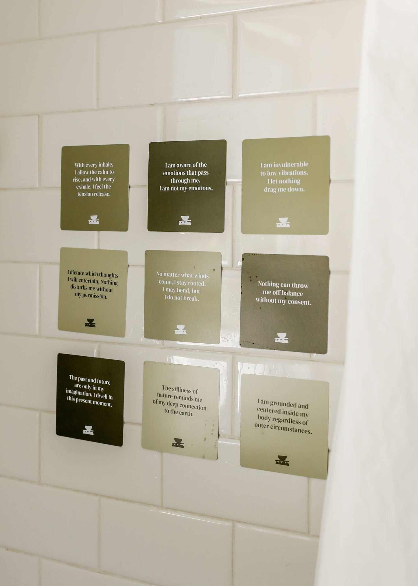 Shower Affirmation™ Display Cards - Grounding