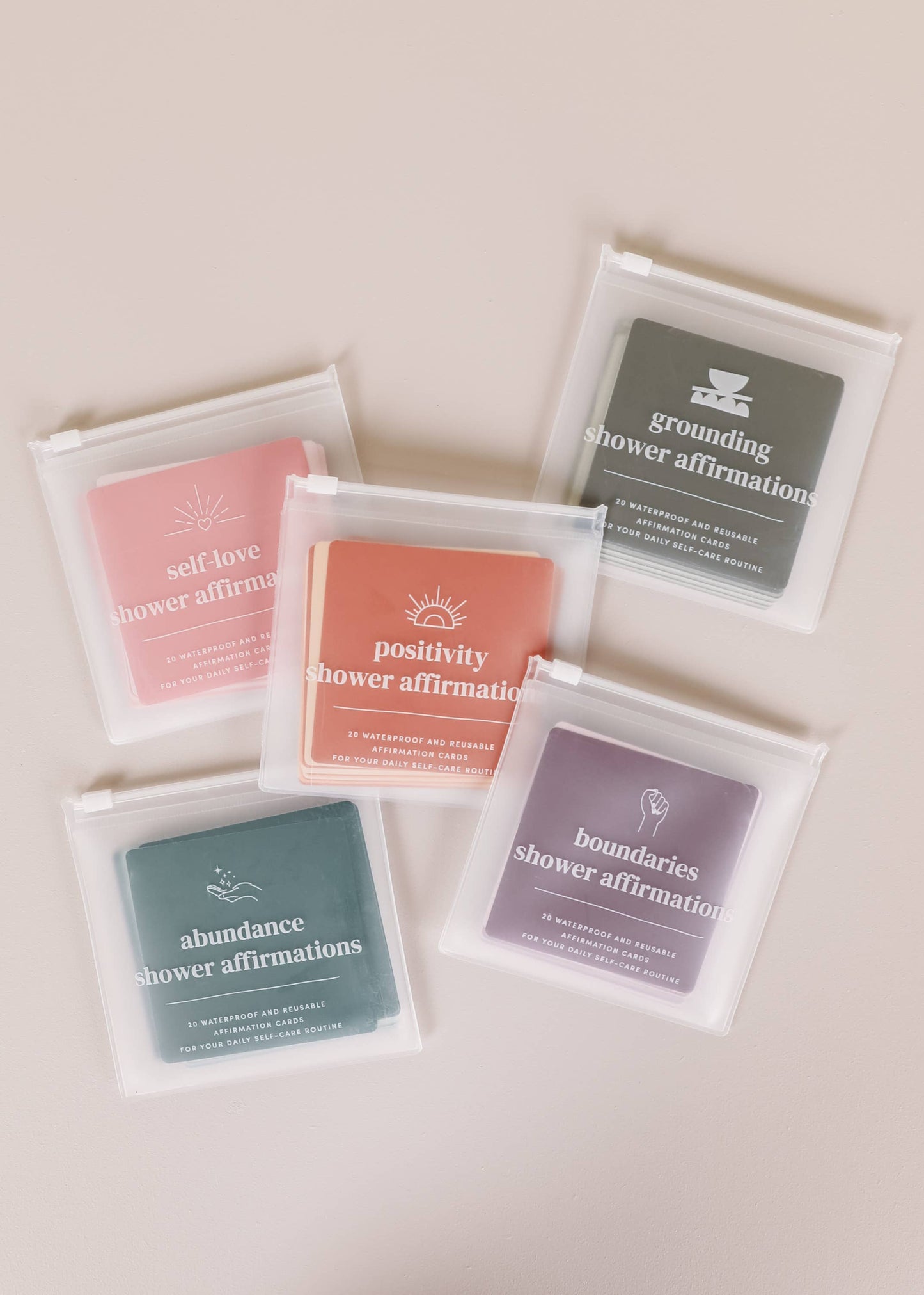 Shower Affirmation™ Display Cards - Boundaries