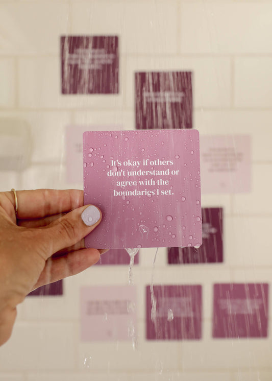 Shower Affirmation™  Display Cards - Boundaries