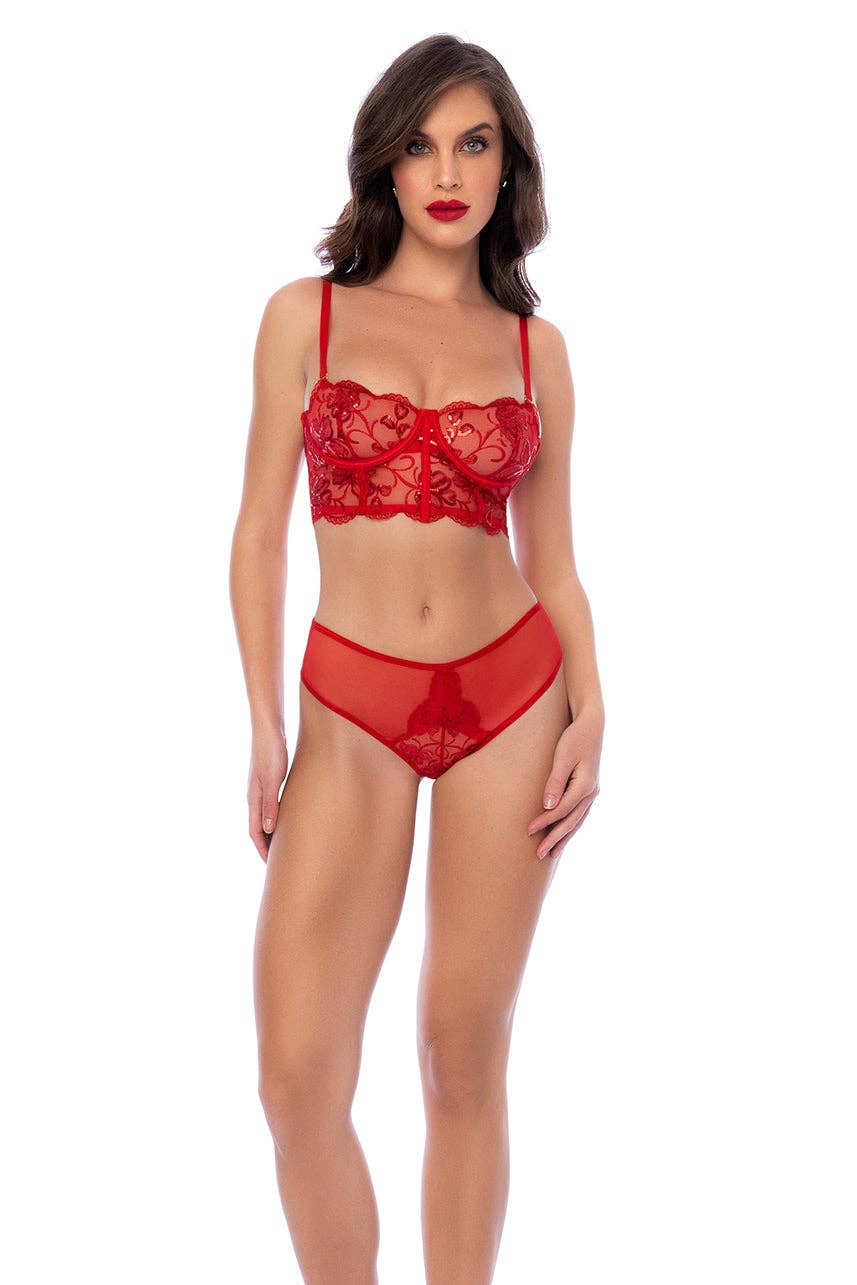 8895 Two Piece Set Red