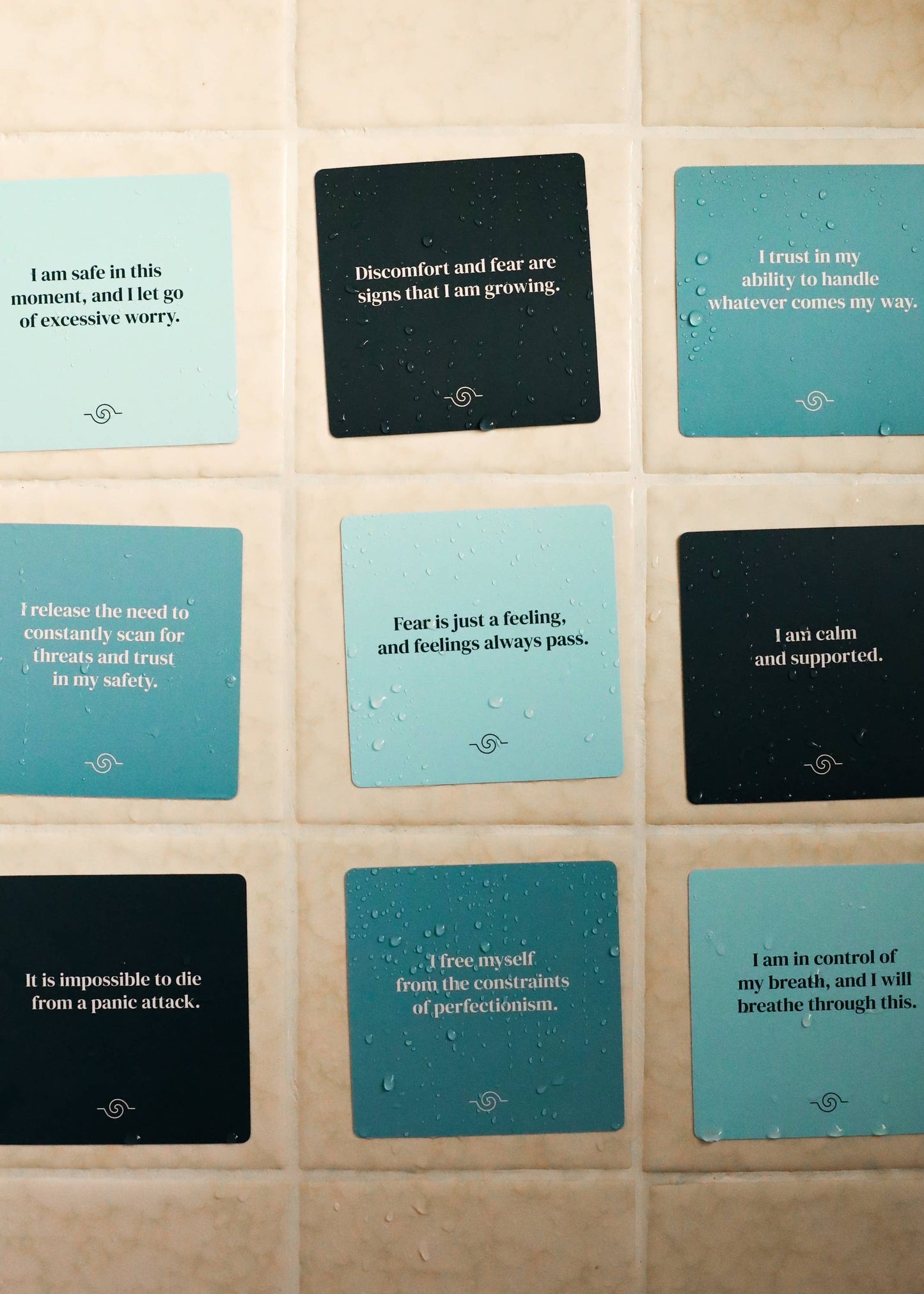 Shower Affirmation™ Display Cards - Anxiety